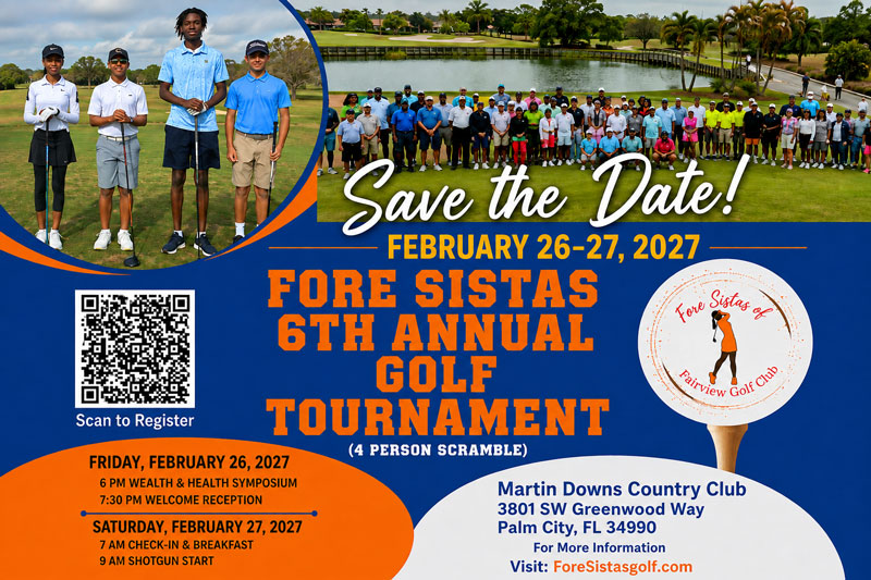 ForeSistas Golf 2027 Tournament Flyer
